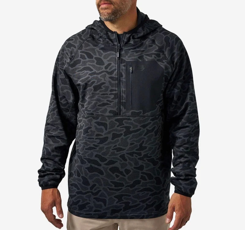 Blaze Tech Quarter Zip - Black Camo