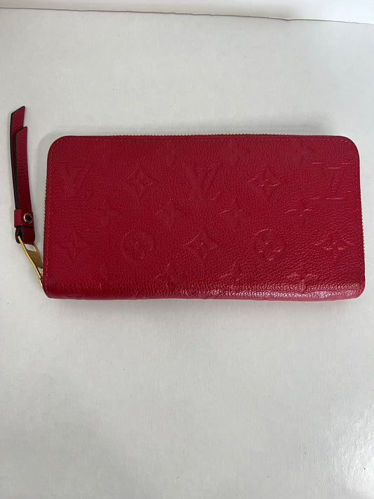 Pre-Loved Louis Vuitton Empreinte Zippy Wallet Red