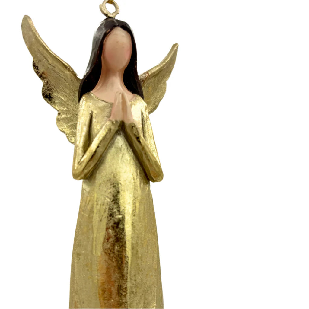 5.5" Resin Chapagne Angel Ornament