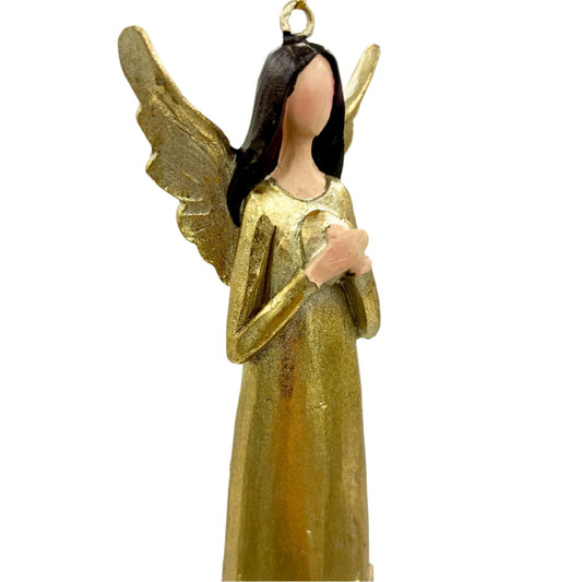 5.5" Resin Chapagne Angel Ornament