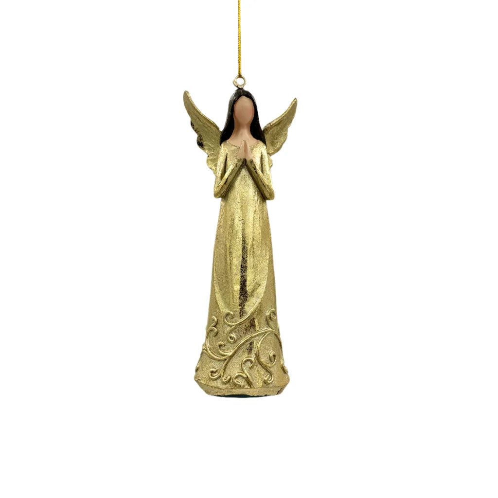 5.5" Resin Chapagne Angel Ornament