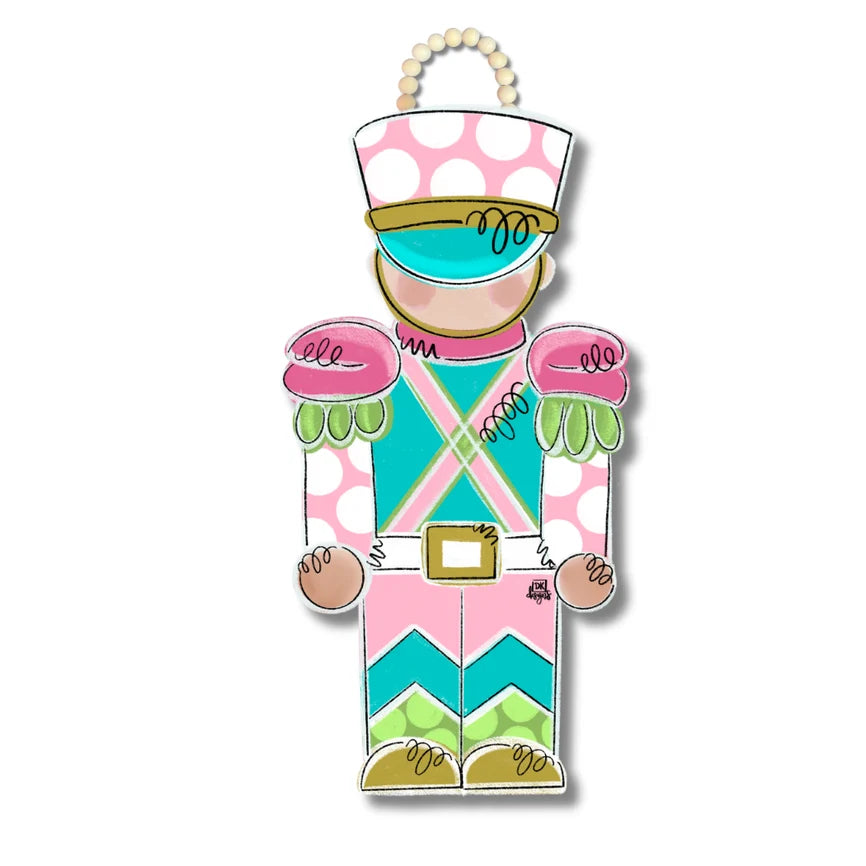 Pink and Teal Soldier Hanger