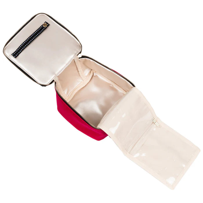 Hidden Gem Jewelry Case Pink Velvet