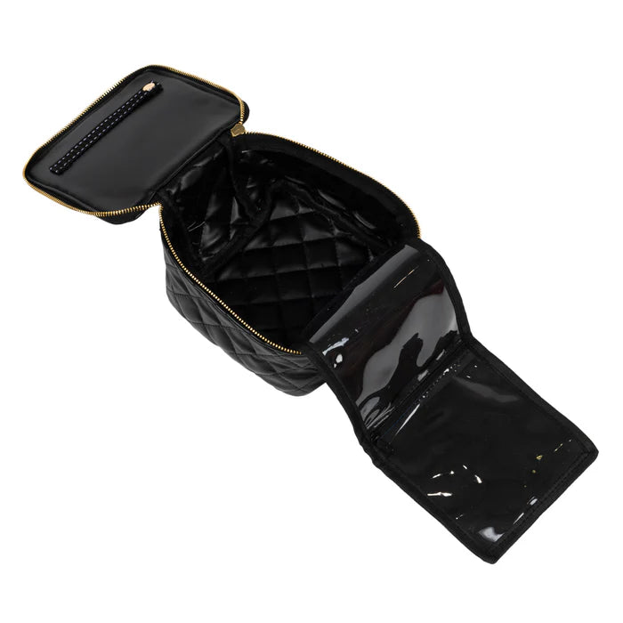 Hidden Gem Jewelry Case Black Quilted