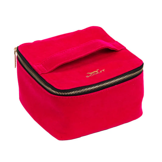 Hidden Gem Jewelry Case Pink Velvet