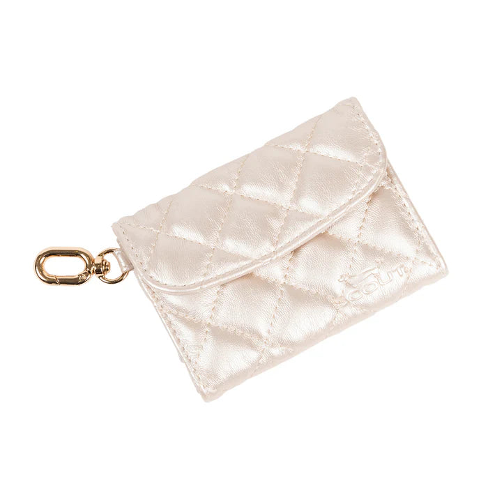 Street Cred Card Holder Champagne Quilted