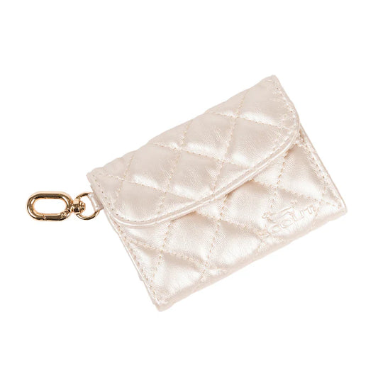 Street Cred Card Holder Champagne Quilted