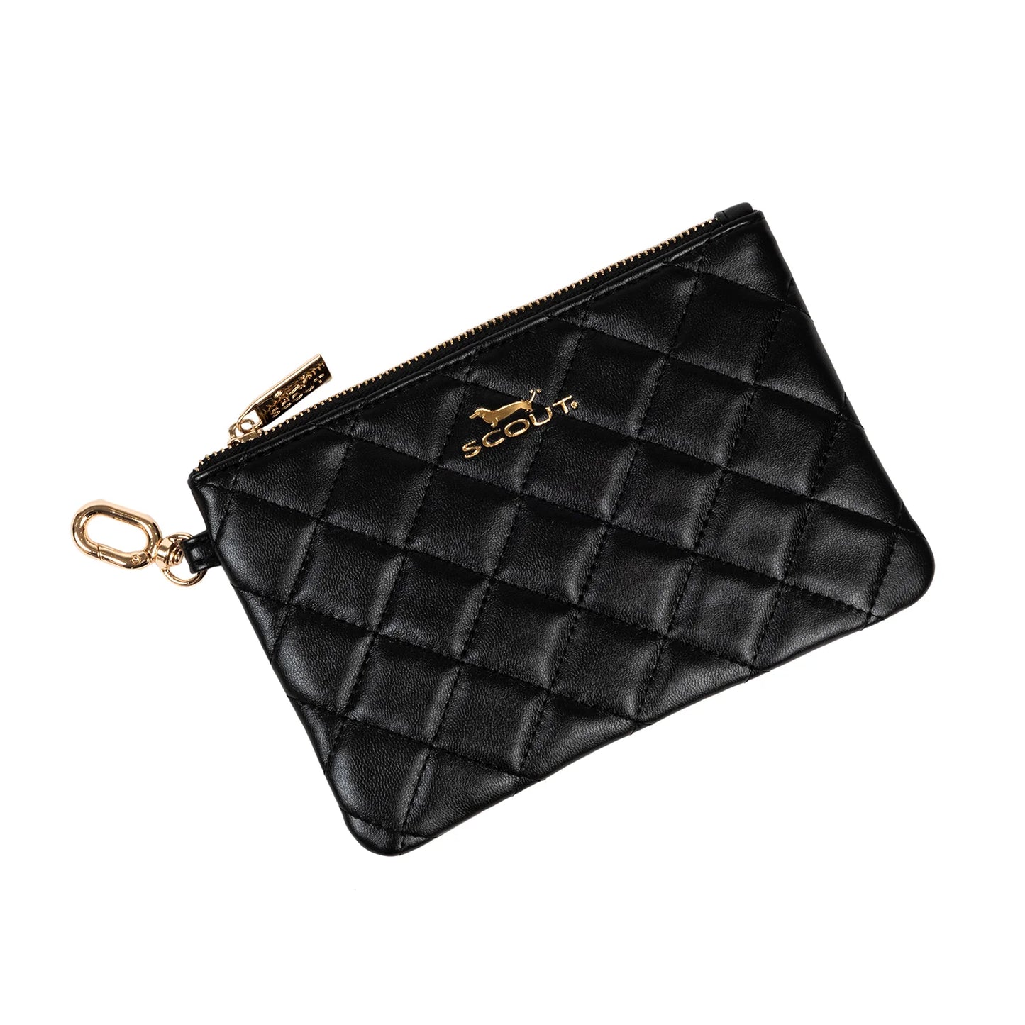 The Carly Pouch Black Quilted