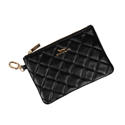 The Carly Pouch Black Quilted