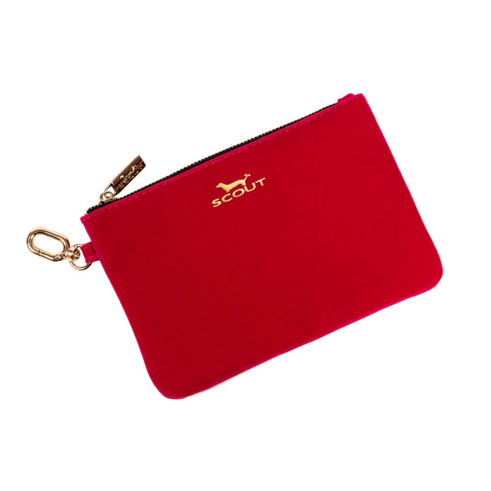 The Carly Pouch Pink Velvet