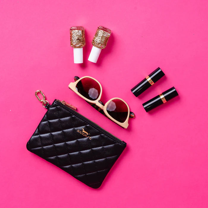 The Carly Pouch Champagne Quilted