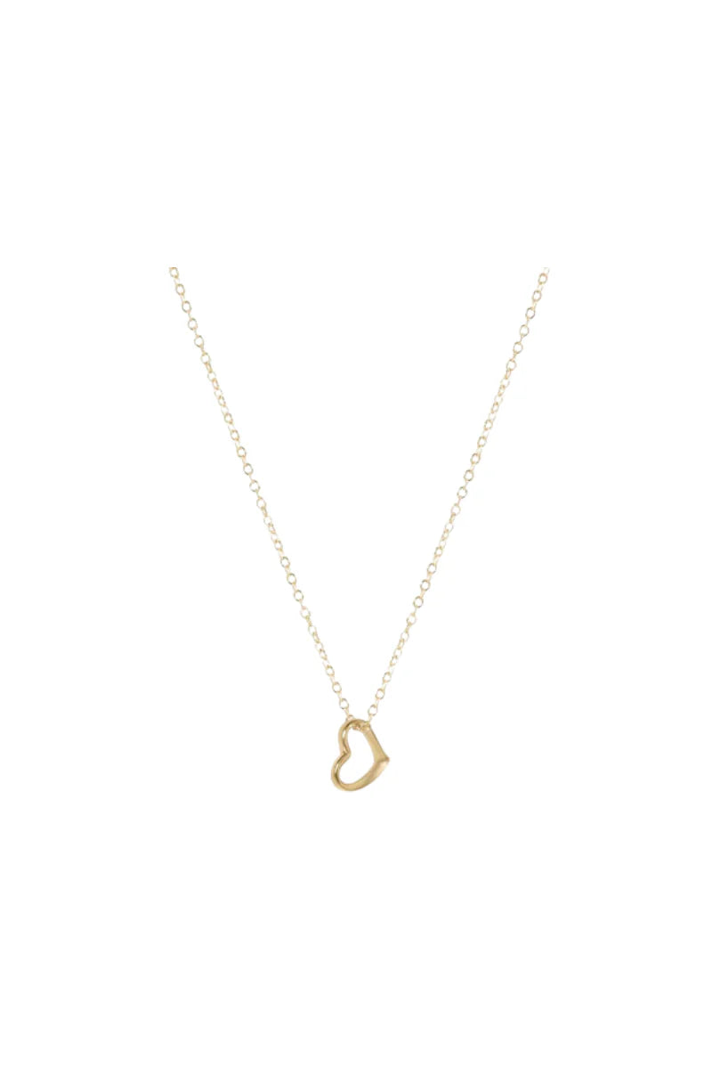 EGIRL 14" NECKLACE GOLD - LOVE SMALL GOLD CHARM