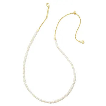 Lolo Strand Necklace Gold White Pearl