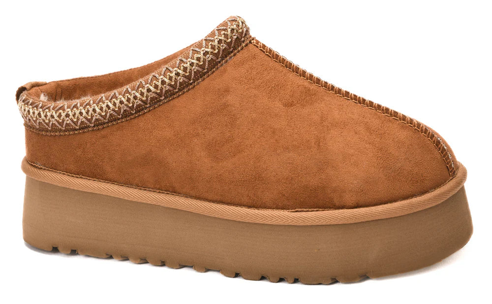 Pillow Talk in Tobacco Faux Suede