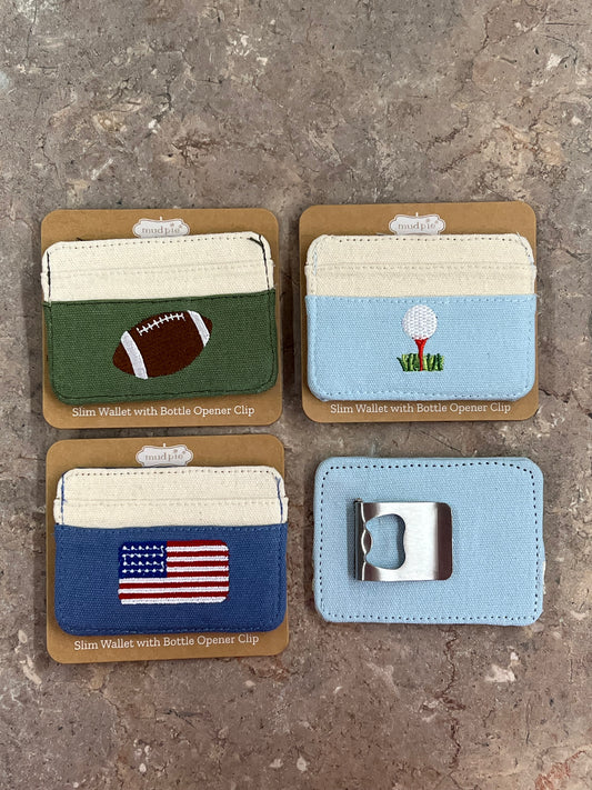 Embroidered Slim Wallet