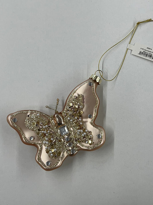 5-1/8"L Glass Butterfly Ornament