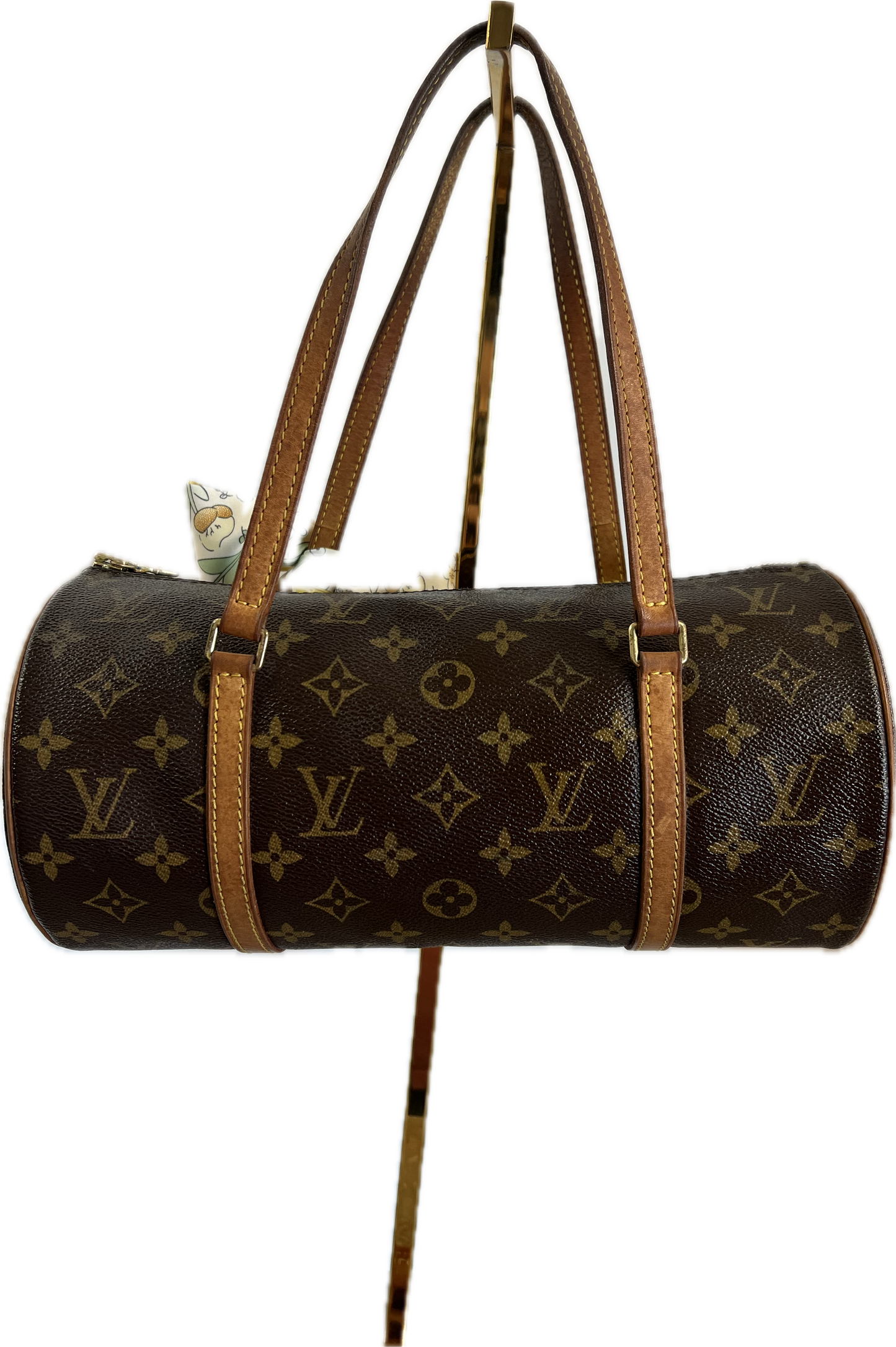 Pre-Loved Louis Vuitton Papillon Damier + Twilly
