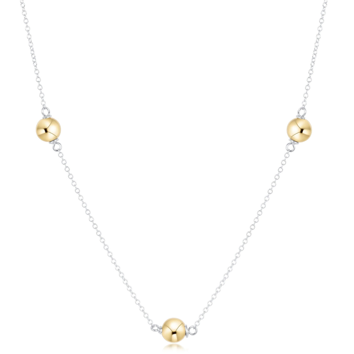 choker simplicity chain mixed metal - classic gold 4mm