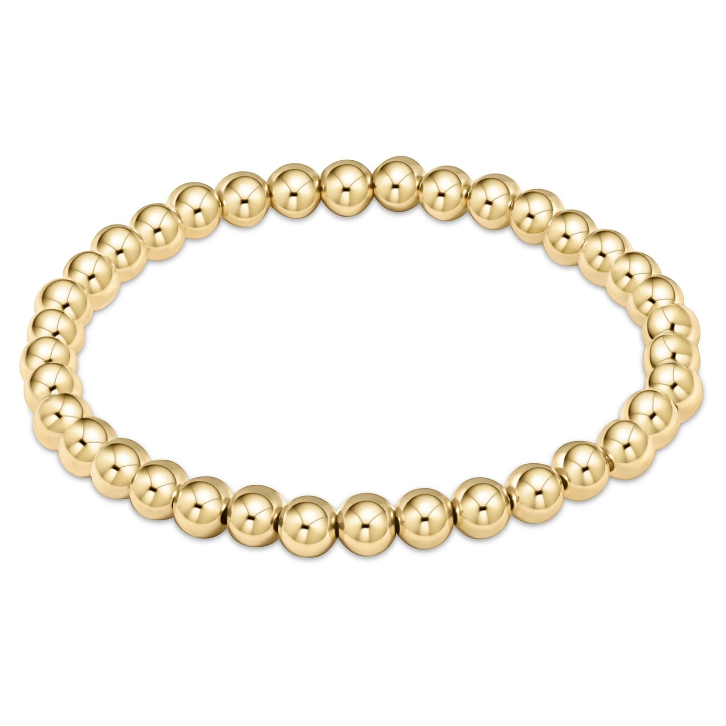 Classic Gold 5mm Bead Bracelet Extends