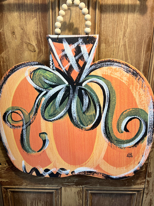 Pumpkin Door Hanger