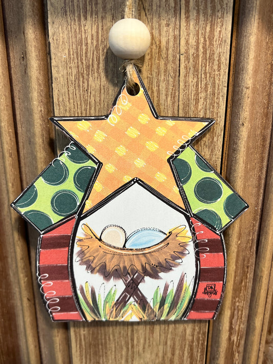 Star Nativity Ornament