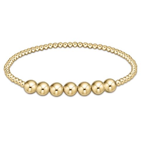 Classic Gold Beaded Bliss 2mm & 4mm Bead Bracelet