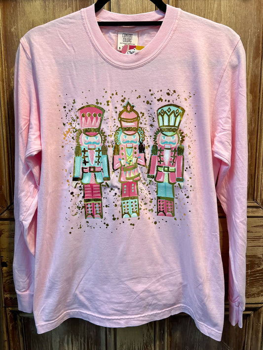 Pink Nutcrackers Long Sleeve Tshirt