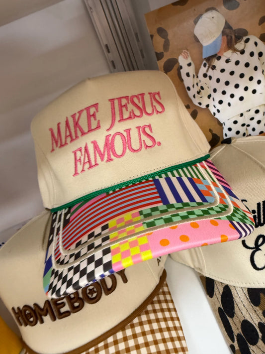 Make Jesus Famous Colorful Hat