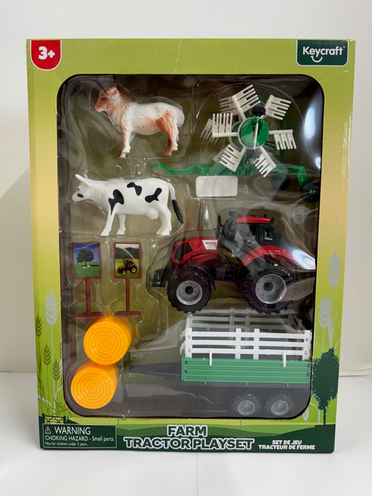 Large Farm Tractor Playset