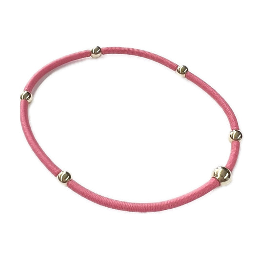 Essentials Bright Pink Hair Tie Bracelet