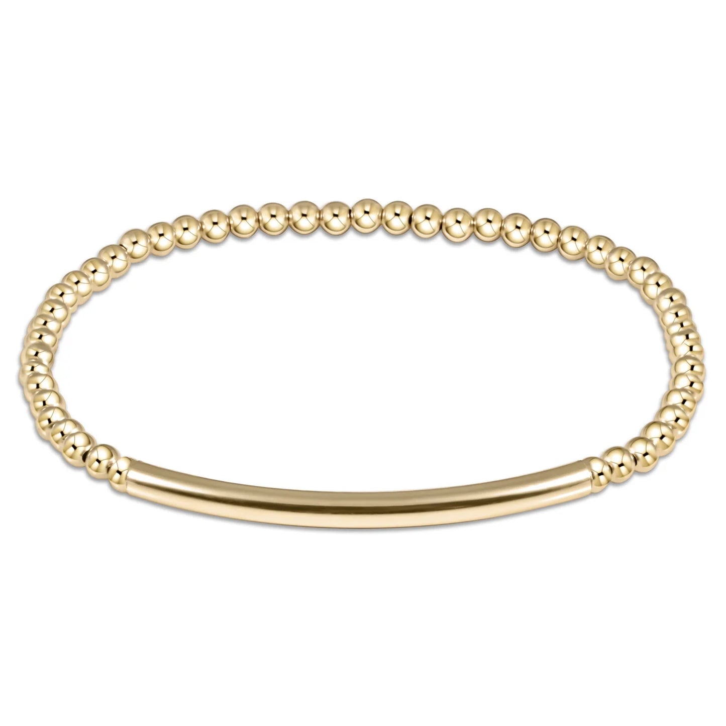 ENEWTON EXTENDS - Classic Gold 3mm Bead Bracelet - Bliss Bar Smooth