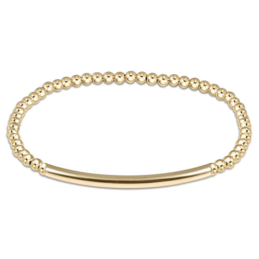 ENEWTON EXTENDS - Classic Gold 3mm Bead Bracelet - Bliss Bar Smooth