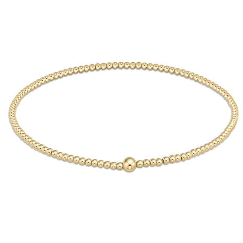 Classic Gold 2mm Bead Bracelet