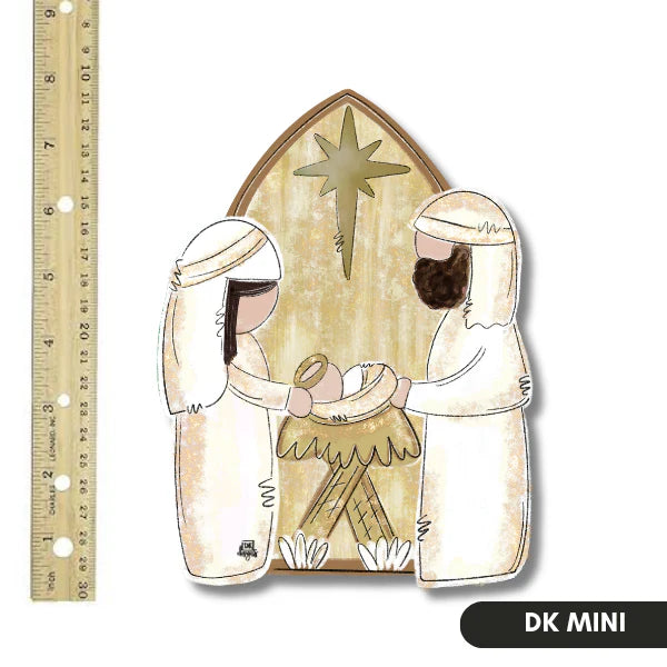 White and Gold Nativity Mini Attachment
