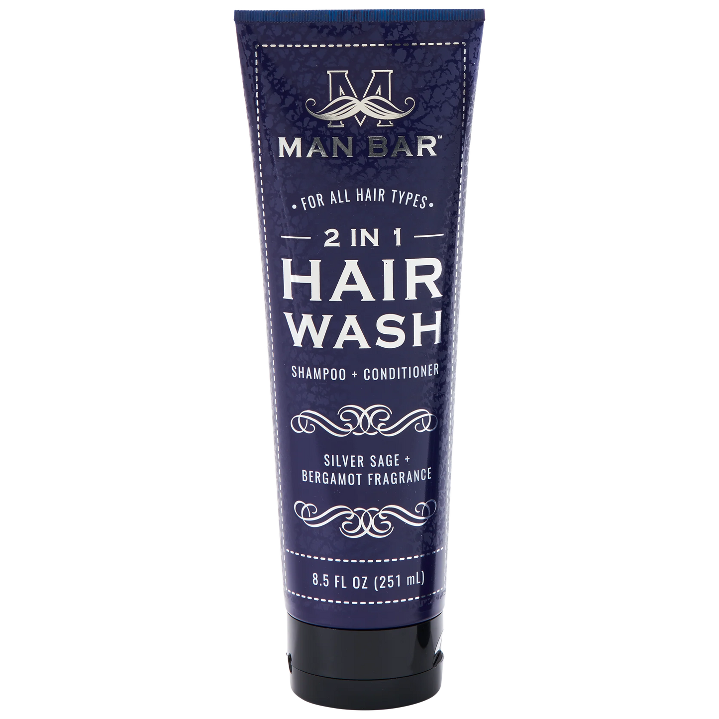 Man Bar 2 in 1 Hair Wash Silver Sage and Bergamot