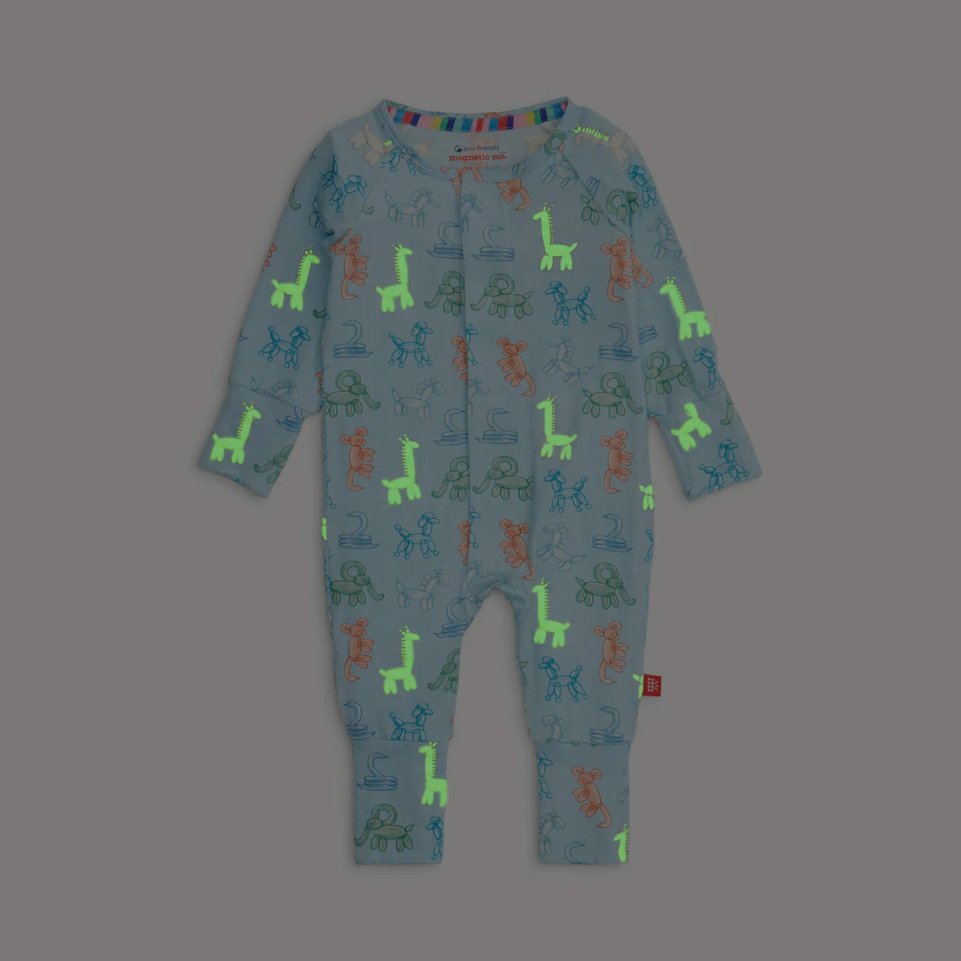 Blue Party Animals Glow in the Dark Modal Convertible Coverall