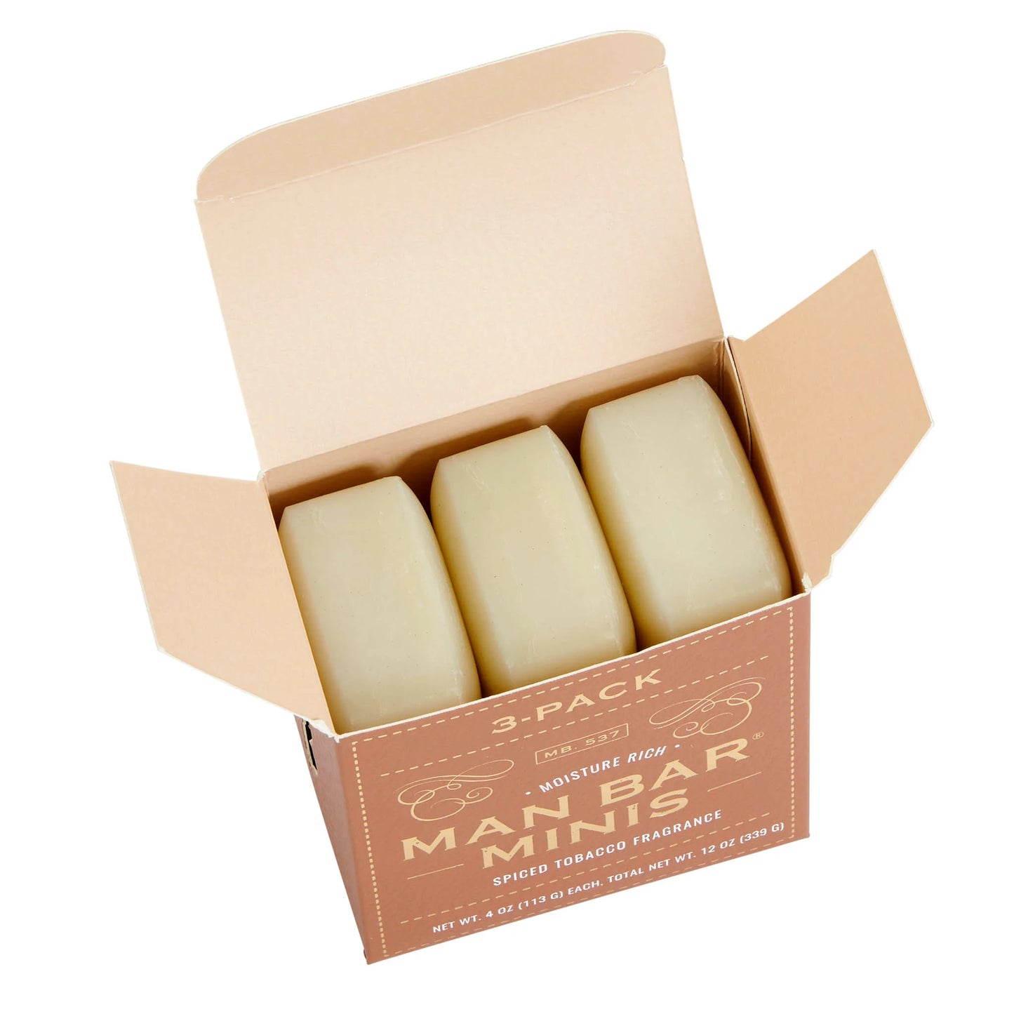 Man Bar Mini set of 3- 4oz Spiced Tobacco