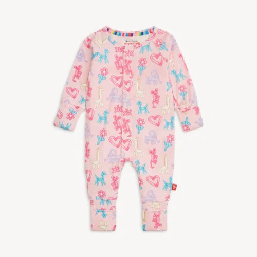 Pink Party Animals Glow in the Dark Modal Convertible Coverall