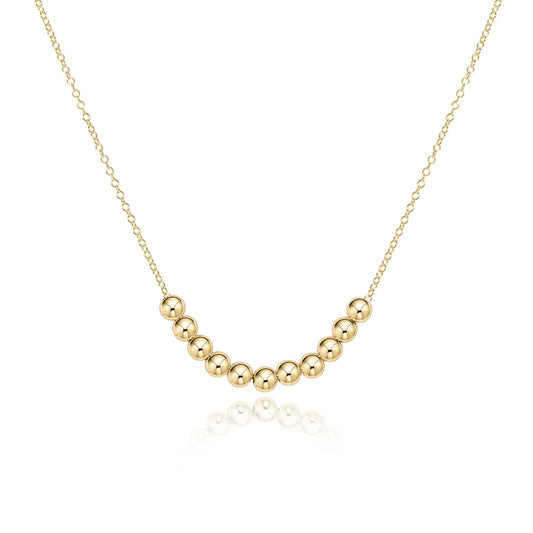 16" NECKLACE GOLD - CLASSIC  BEADED BLISS - 2.5MM GOLD