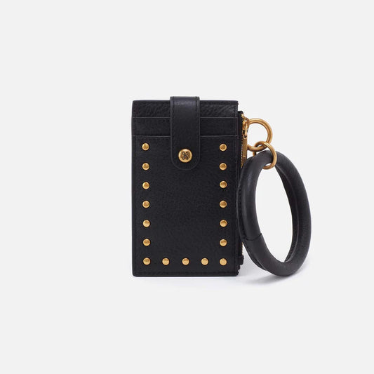 Ring Credit Card Wristlet in Black