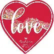 Assorted Chocolates Love Confetti Heart