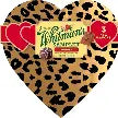 Assorted Chocolates Cheetah Print Heart