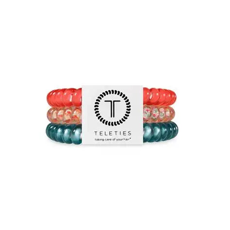Coral Craze Small Hair Ties