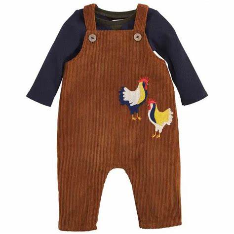 Mud Pie Rooster Overalls