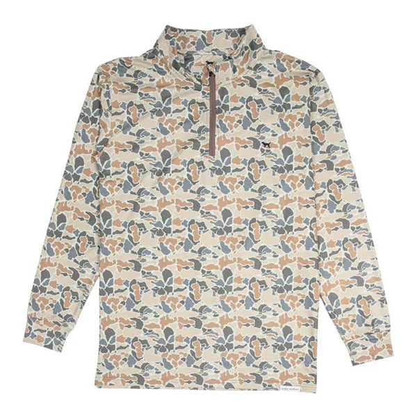 Men's Camo Quarter Zip Pullover