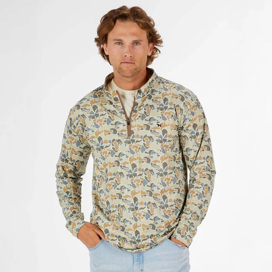 Men's Camo Quarter Zip Pullover