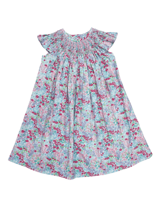 Flowery Fields Geo Bishop Dress