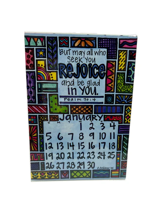 Cary Collins 2025 Calendar in Acrylic Frame