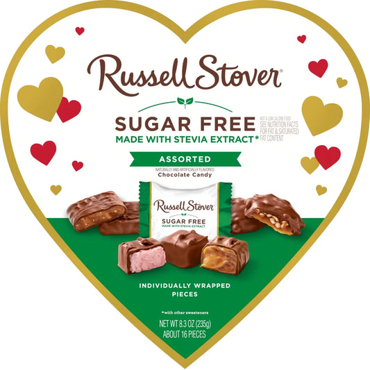 8.3oz Sugar Free Assorted Chocolates Heart