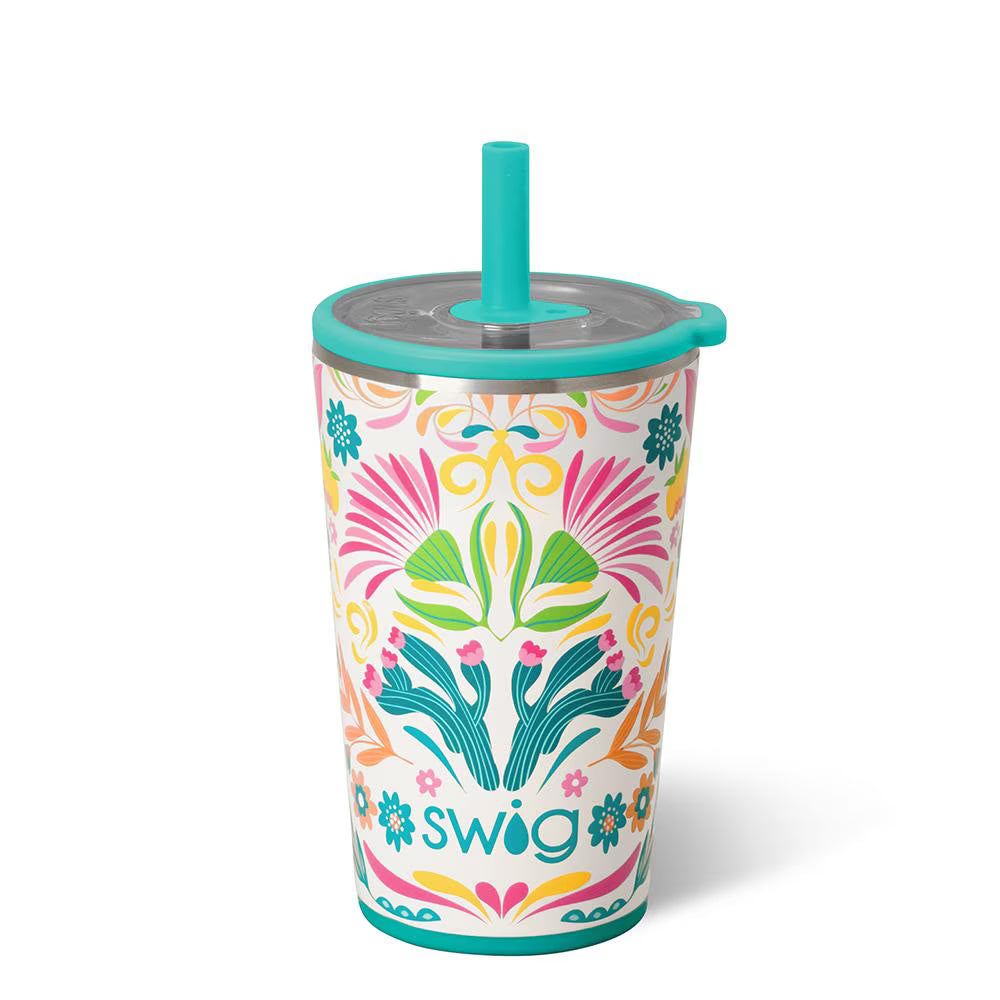 Baja Bloom Party Cup Sipper 14oz